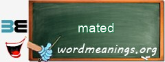 WordMeaning blackboard for mated